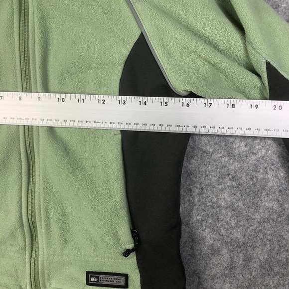 REI Jacket Women's XS Fleece Full zip Light Green Casual Outdoor Active Pockets - Picture 5 of 7
